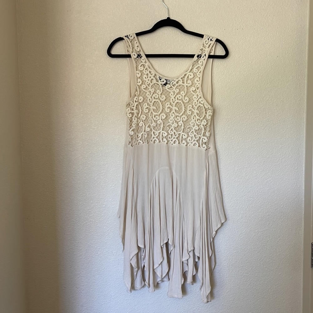 Cream Boho light weight oversized tunic size L